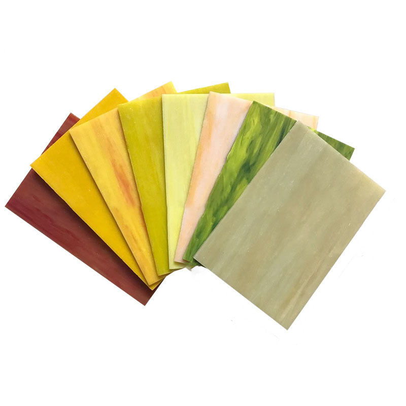 Blue Cream Multi Color Opal Glass Sheet for Stained Glass Window