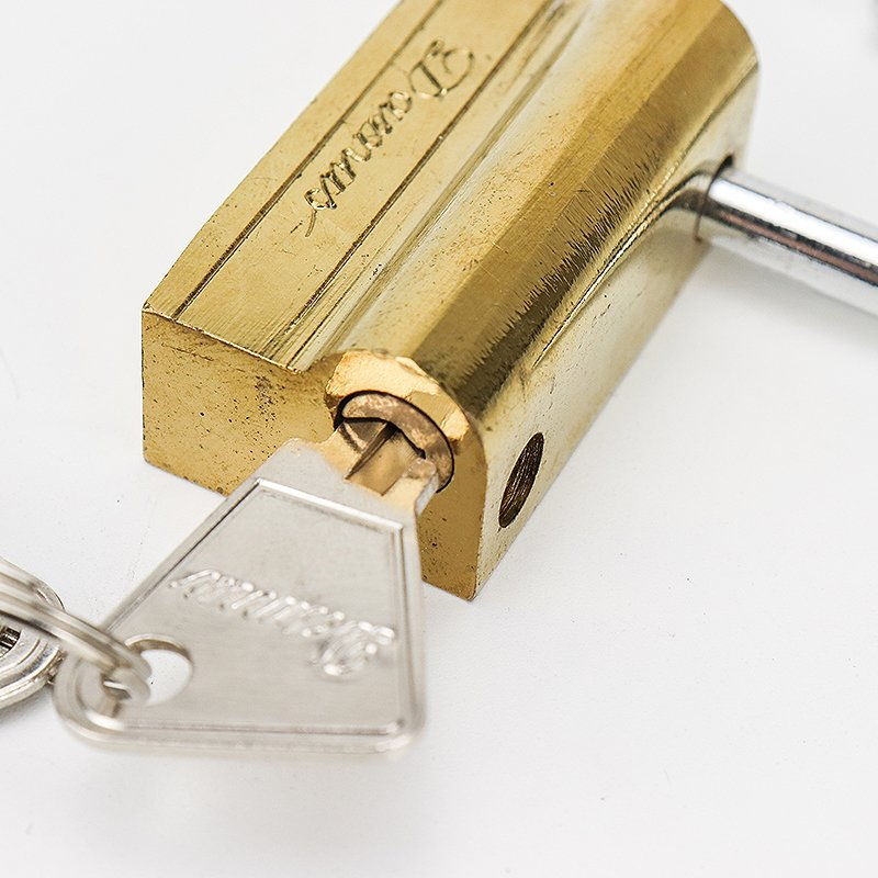 High Quality Heavy Duty Brass Padlock Waterproof Durable Padlock with 3 Keys