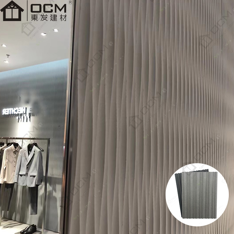 A1-Fireproof 3D Wood Board Art Plank Plastic Material Interior Home Decoration Indoor