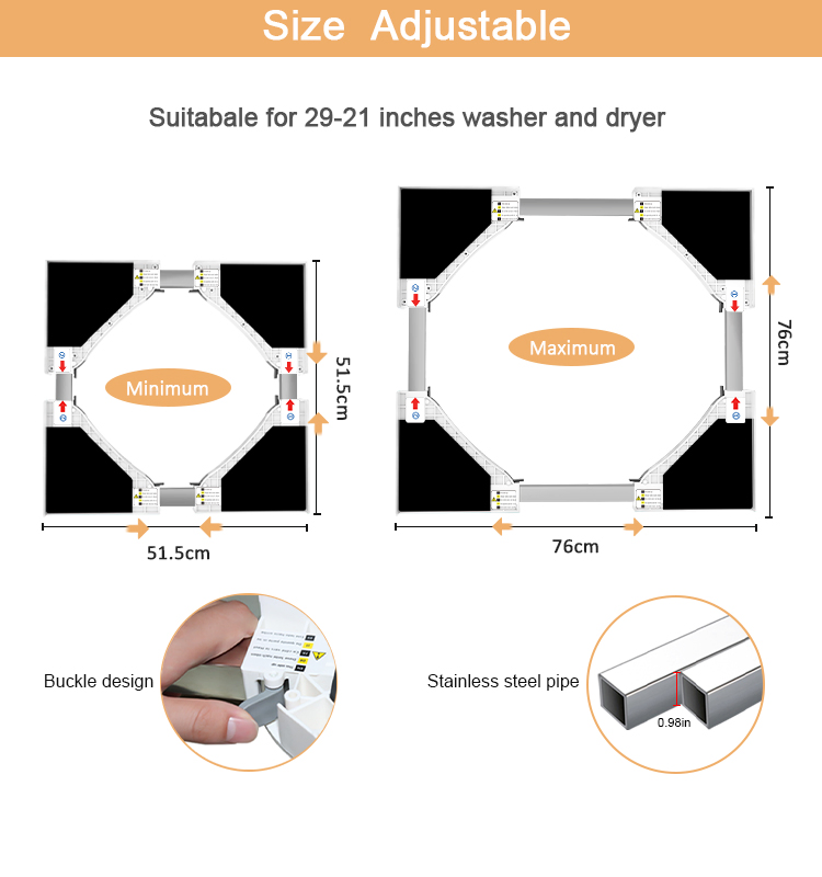29 Inch Stacking Kit for Washer and Dryer Universal Washer and Dryer Stacking Kit