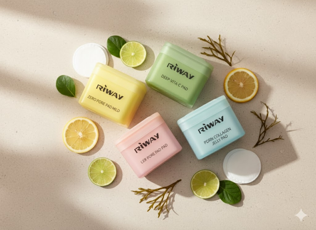 Kin Care Moisturizing Water-Type Essence Face Care Collagen Gel Toner Pads