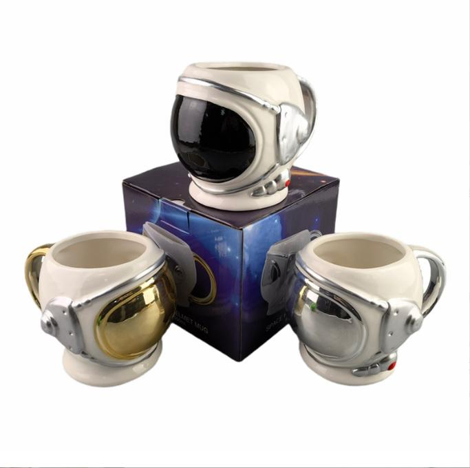 Керамическая кружка Astronaut в форме шлема с 3D звездами