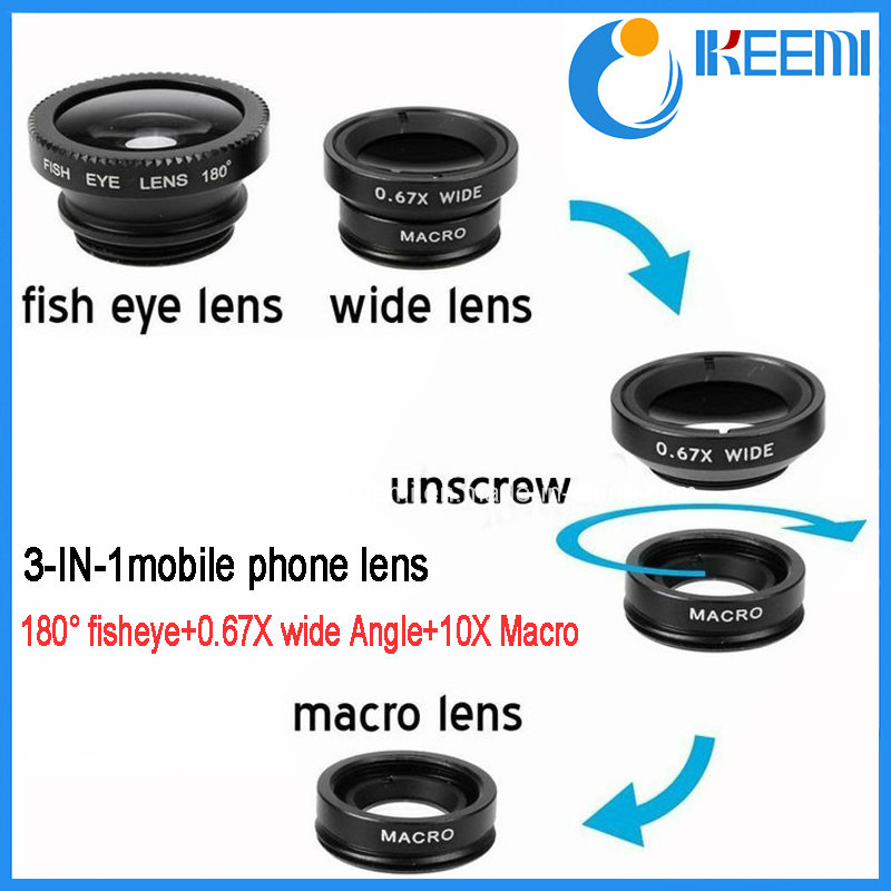 Camera Lens 3 in 1 Phone Camera Lens Kits