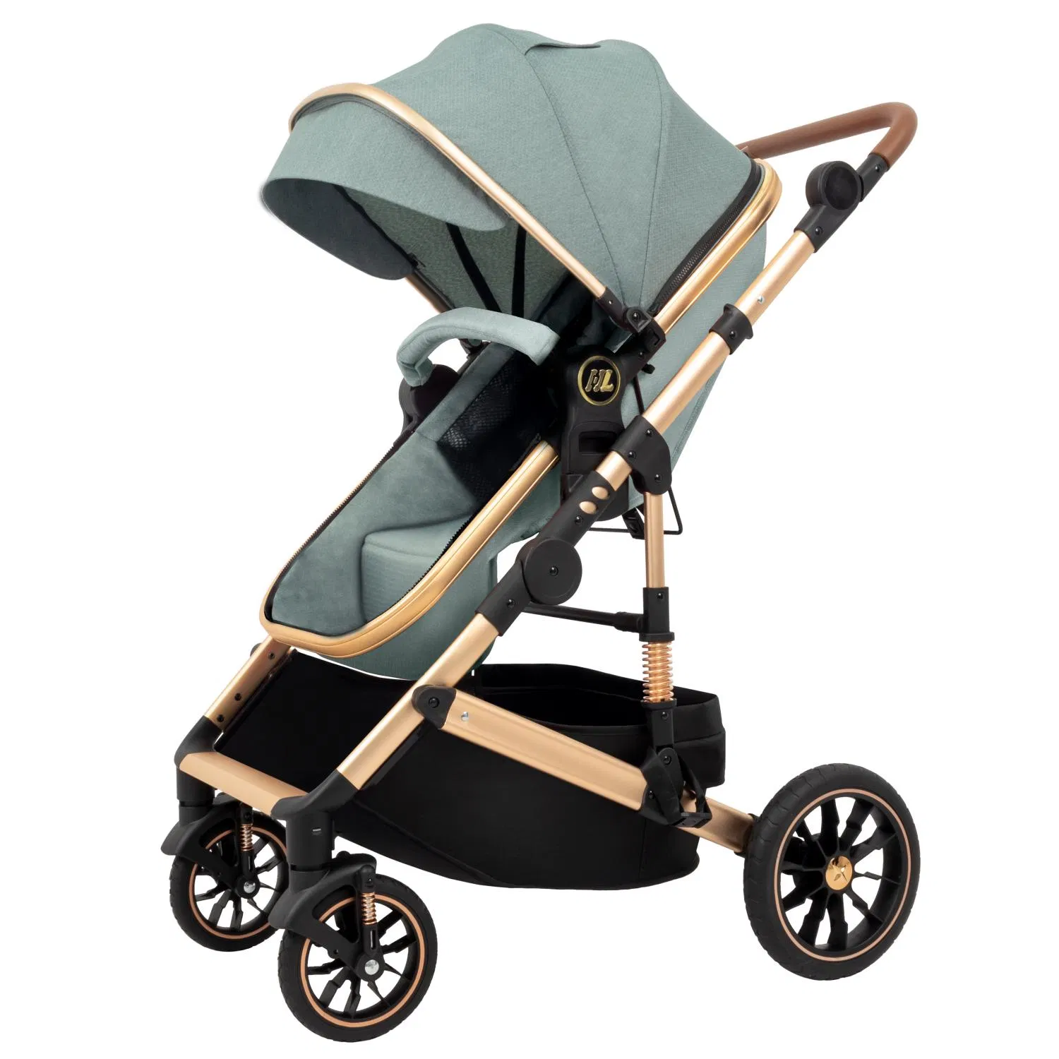 Luxury Tube Design 3 in 1 Baby Stroller with Big Anti-Explosion Wheel