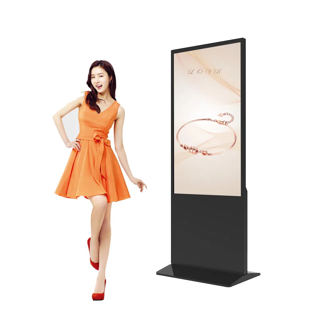 LCD Display Advertising Kiosk Digital Standee for Restaurant and Meeting Room