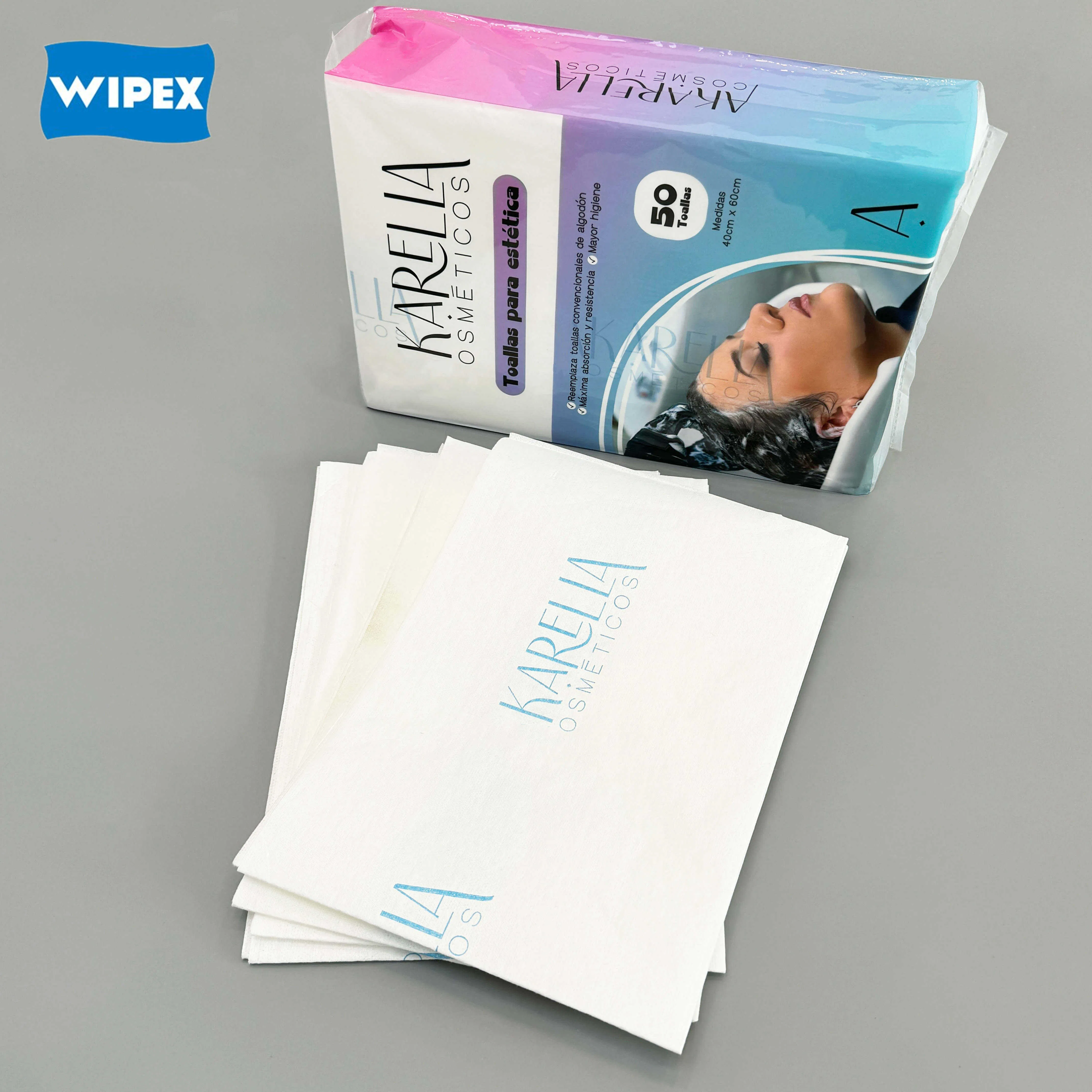 Customer Logo Towels Beauty Care Cloth Hair Drying Towels Disposable Barbershop Towel