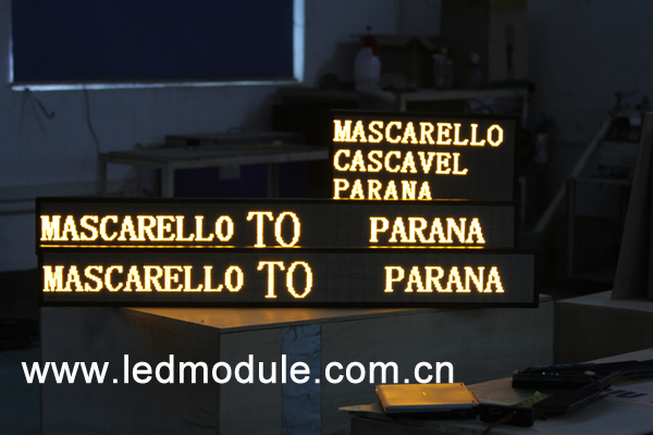 P6 Semi-Outdoor LED Moving Message Sign for Bus/Taxi/Car