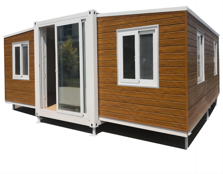 Steel Exterior Wall Interior Effect Bedroom with Bathroom 20 FT Expandable Portable Modular Container House