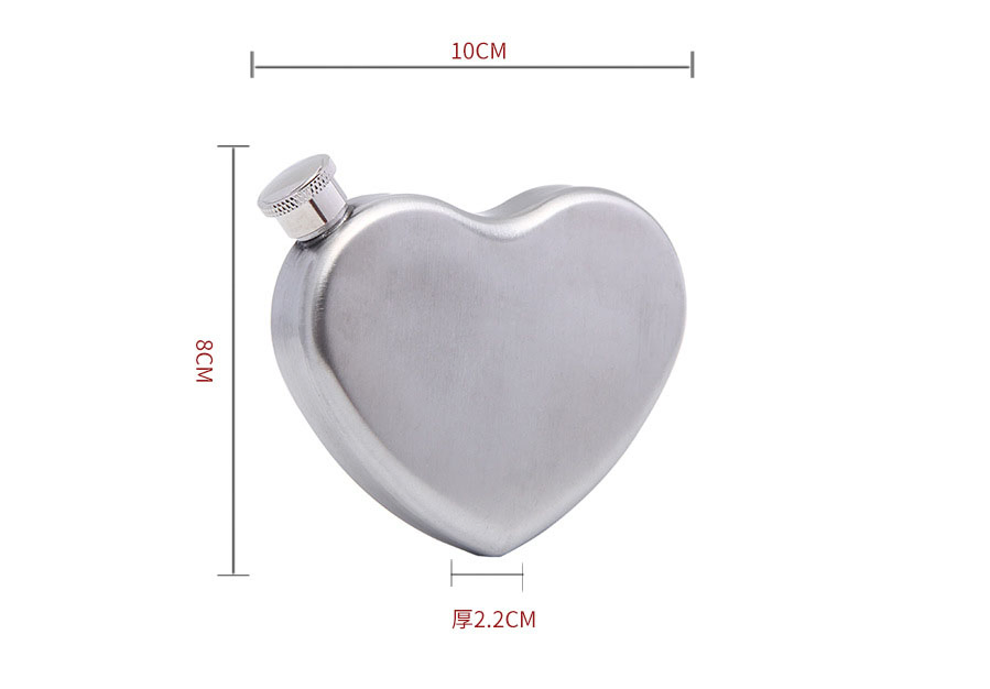5 Oz Thickened Stainless Steel Personalized Heart Lid Shape Hip Flask for Glen Elgin Glen Flagler Glen Garioch Glen Grant