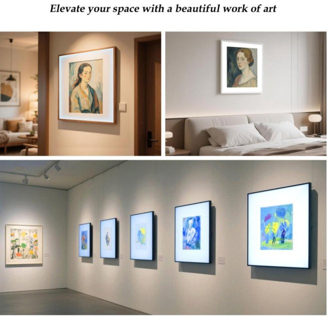 Special Design High Color Gamnut 4K 29.5 Inch 1: 1 Square Qled LCD Screen Digital Artwork Display for Museum, Gallery, Nft Collectors