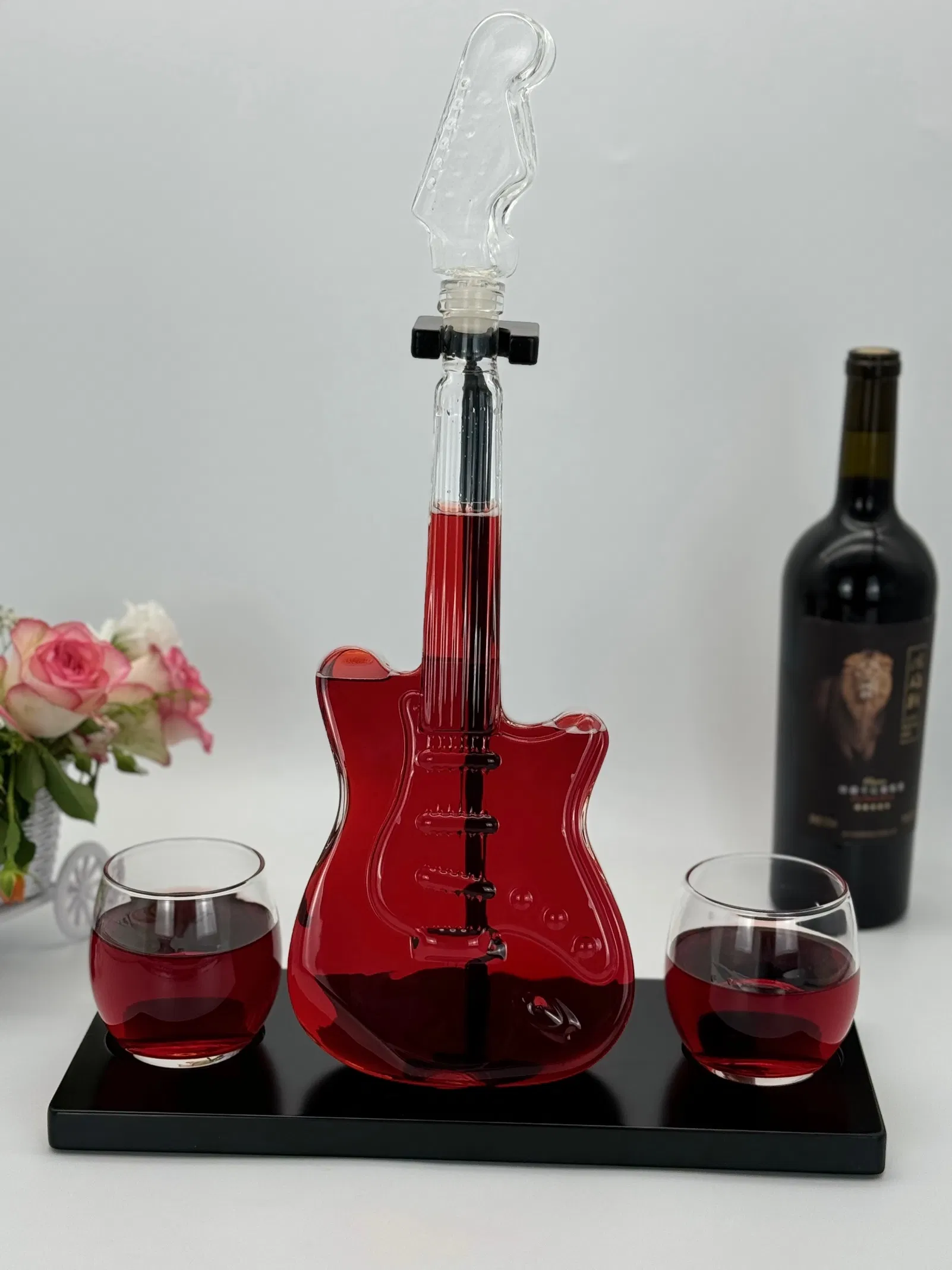 Traditional Hand Made Wine Decanter with Clear Glass