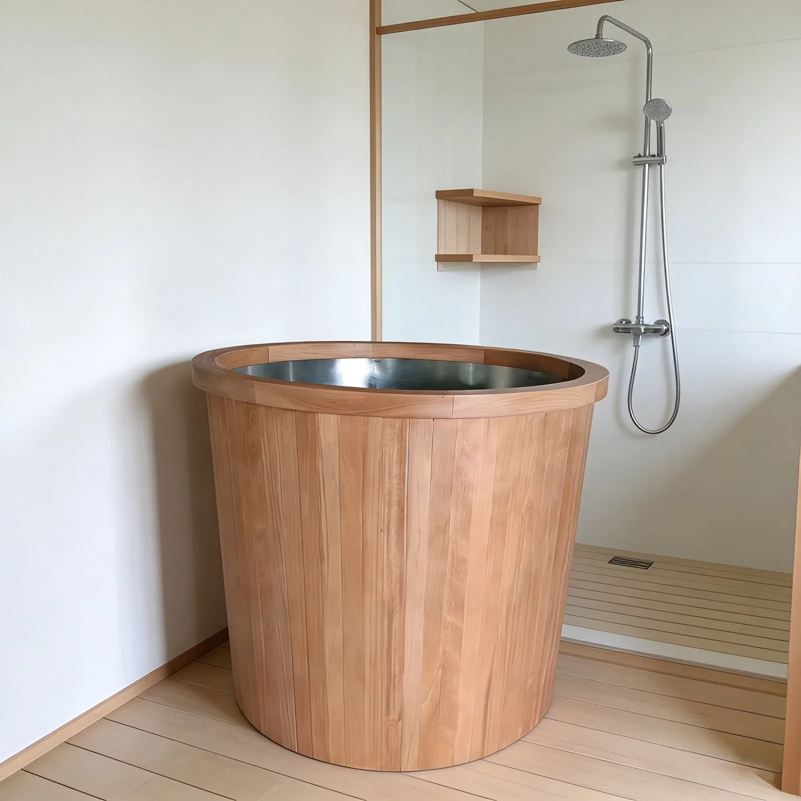 Smart Modern Design Outdoor SPA Tub Ice Bath Barrel with Cold Plunge Filter Manufacturer's Shower Modern Style