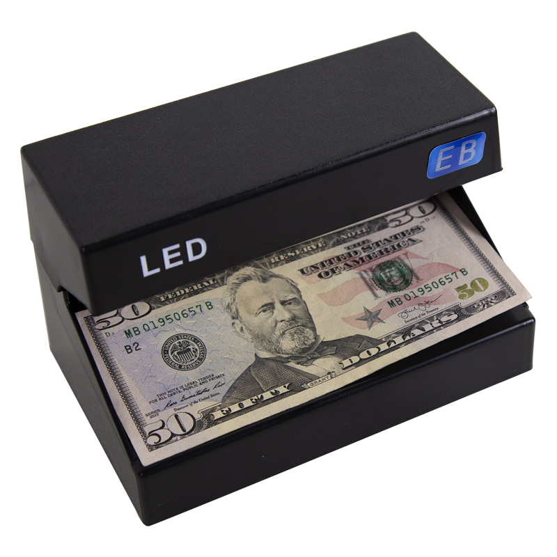 DC-118AB LED Portable Detector Machine Infrared Counterfeit Money & UV Lamp Billetes Falsos Detector De Billetes Falsos