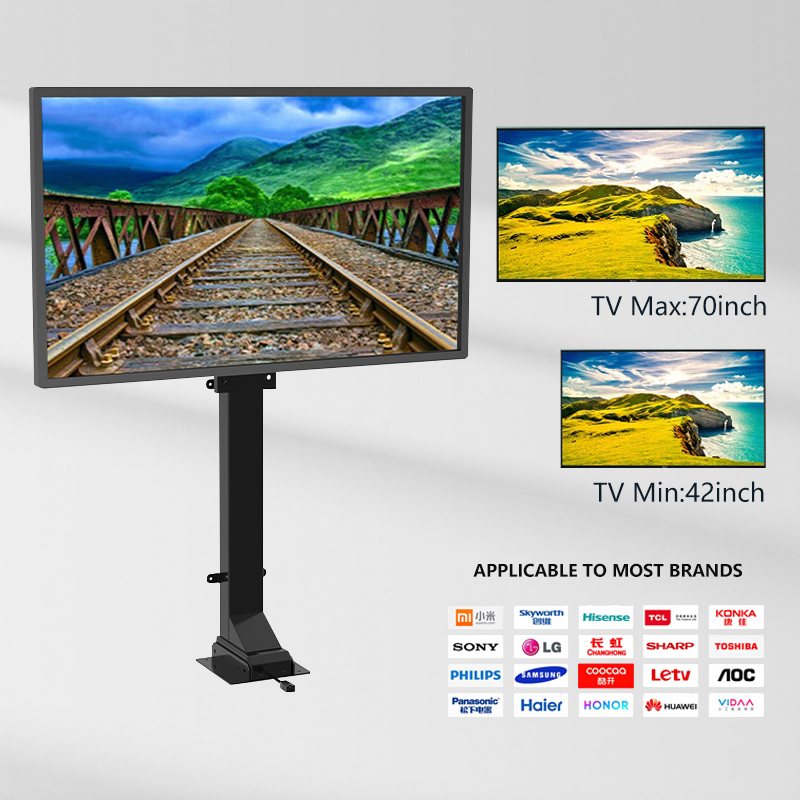 Motorized LCD TV Durable and Elegant Wall Mount Fixed Classic Customizable TV Lift Mount Bracket