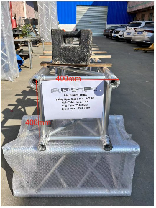 Rigeba Professional 400*400mm/300*300mm High Quality Spigot Truss Stage Aluminum Truss for Events