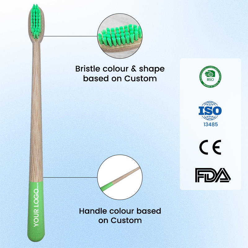 Bamboo Toothbrush Eco Friendly Biodegradable Soft Bristle Oral Care
