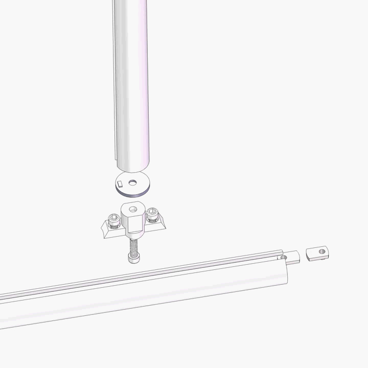 China Manufacturer 1147 RoHS Cbam OEM ODM Fixed Bracket for D28 Aluminum Pipe 28 and Aluminum Convoyer Workbench Line