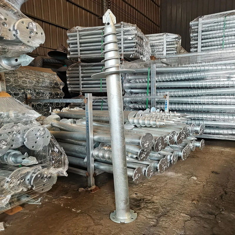 Винтовые сваи и анкеры для фундамента дома или причала