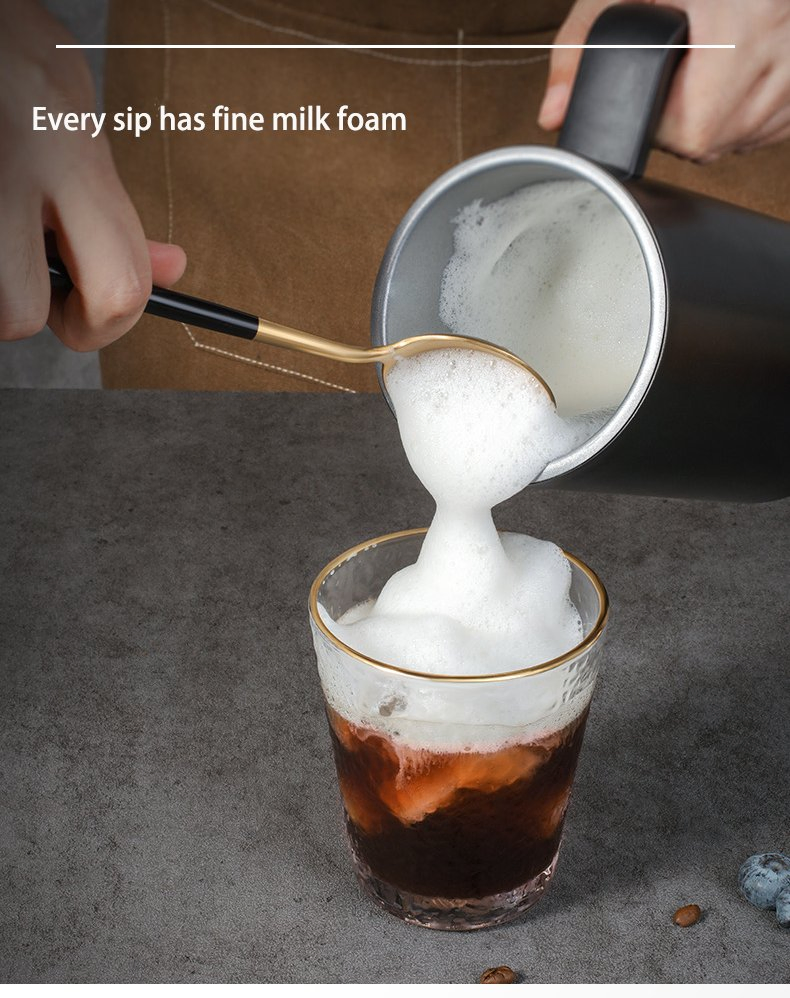 Italian Quality Silver Barista Latte Art Milk Frother Pitcher Coffee Tools Breats Milk Jug Coffee Maker