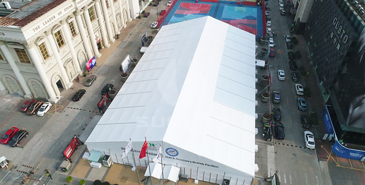 Double Tents with Circular Roof Top