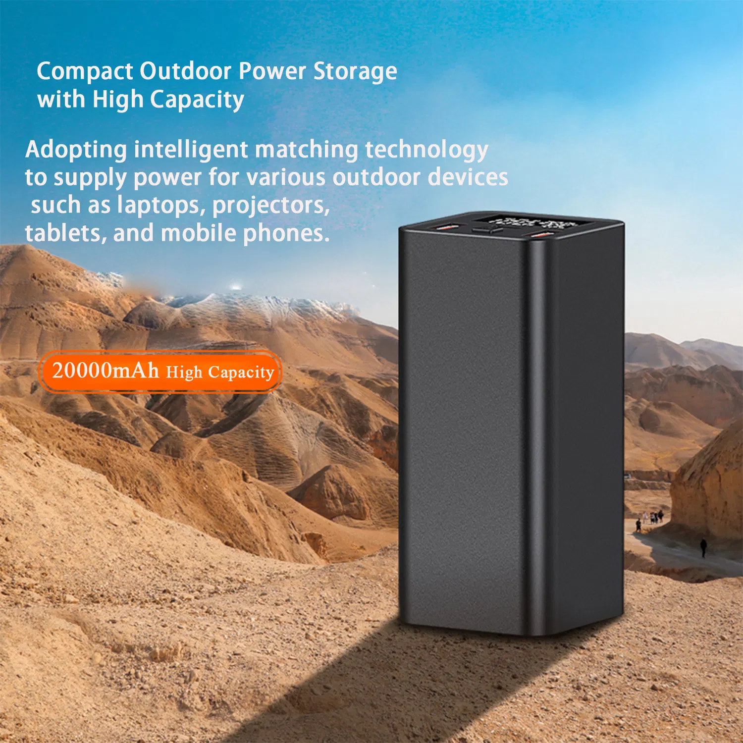 Factory Price Quick Charge Dual USB Output Type C Input Laptop Power Bank Multifunction Pd65W Pd100W 20000mAh Digital Display Promotion Gift Power Bank