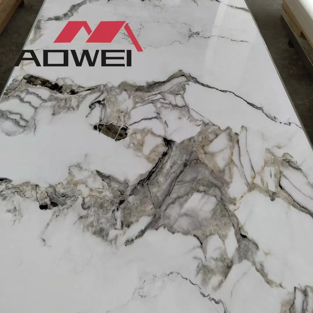 Modern Charcoal PVC Marble Wall Panels for Easy Installation