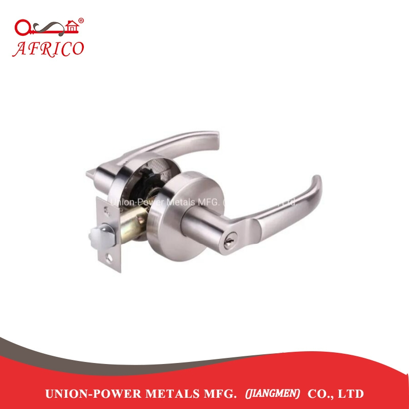 Zinc Alloy Steel Tubular Lever Knob Lockset Door Lock Hardware for Passage Door