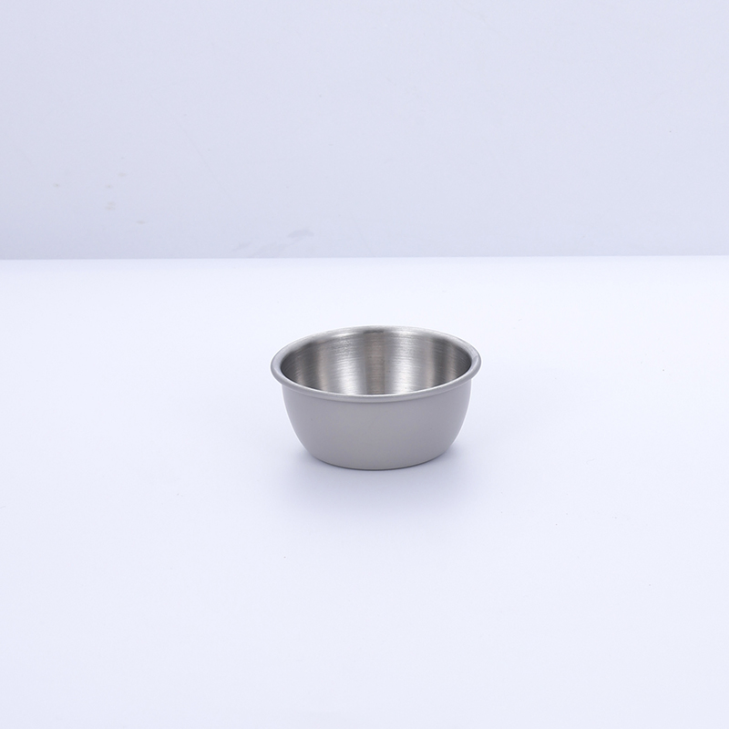 High Grade Dish Stainless Steel Sauce Dish with Exterior Painting