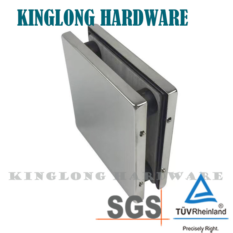New Style Stainless Steel Glass Door Hardware Door Fitting Square Style Patch Fitting Fixed Clamp
