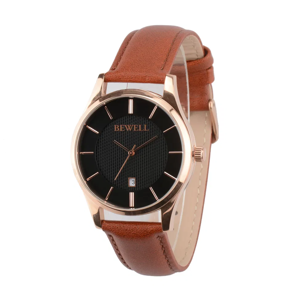Men's Wrist Watch Casual Classic Stainless Steel Quartz Wrist Business Analog Watch Leather Band