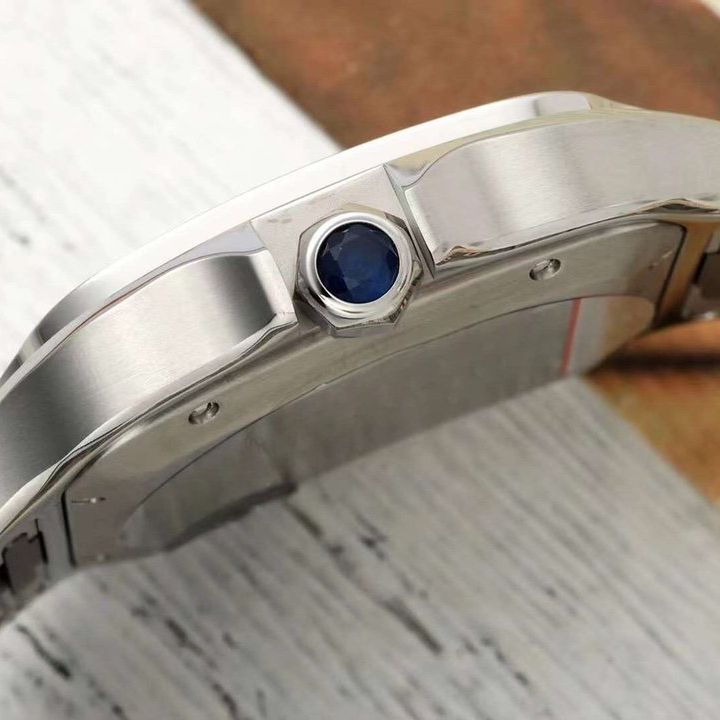 Waterproof Green Square Fashionable Dial Luxury Stainless Steel Automatic Mechanical Watch