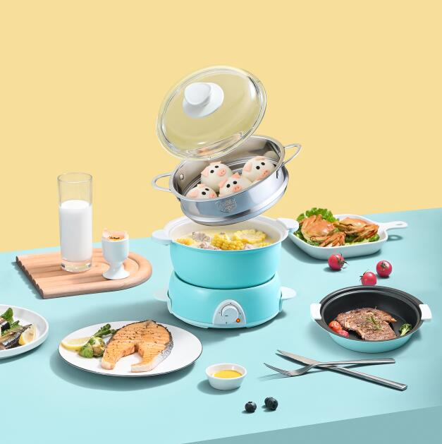 Aluminium Mini Noodle Pot with 700W Power for Dormitory Use