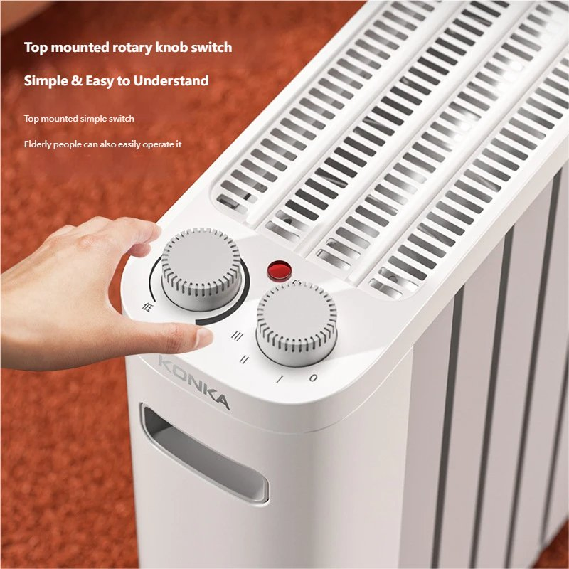 Abeite Graphene Electric Heater, Household Warm Air Blower, Electric Heater, Large-Area Heater, Rapid Heating, Whole-House Heating Stove