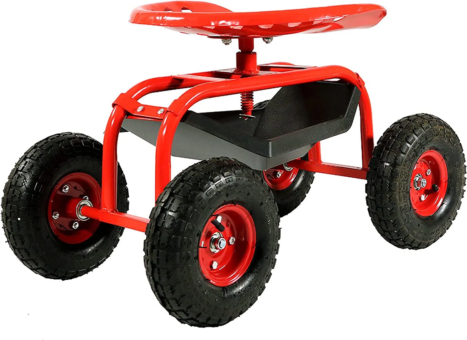 Gardening Rolling Swivel Seat Nursery Wheel Sit Down Working Planting Cart
