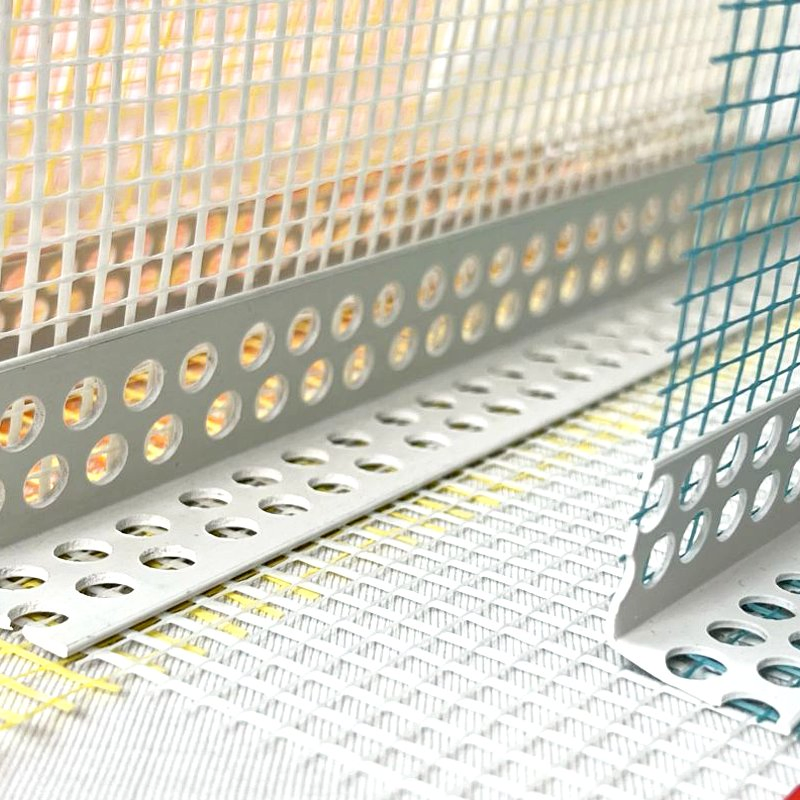 Best Sell PVC Corner Bead with Fiberglass Mesh (4X4/5X5 Mesh Size) Free for Drywall Cutting