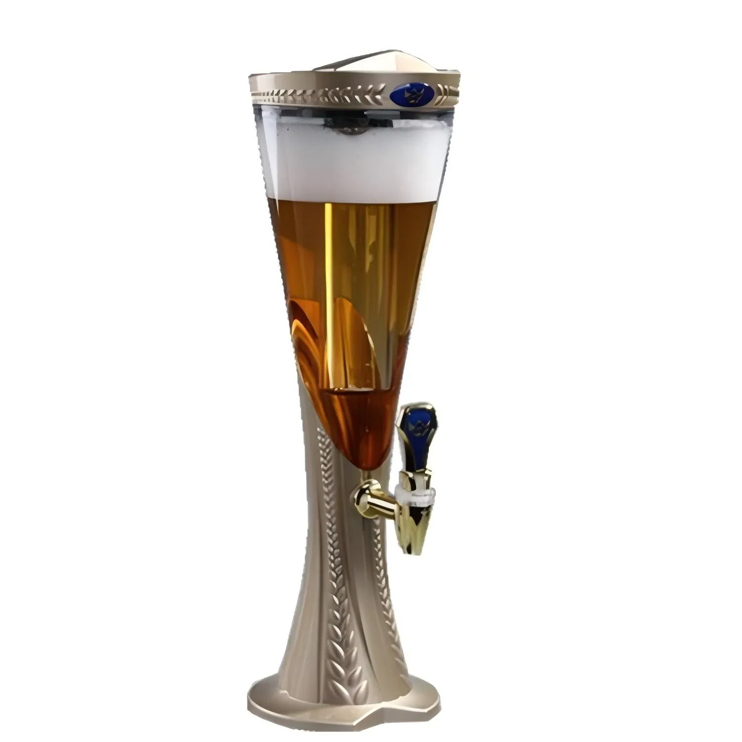 Hot Saling Brewery Tabletop Food Grade Plastic Ice Beer Tower Bar Drink Dispenser