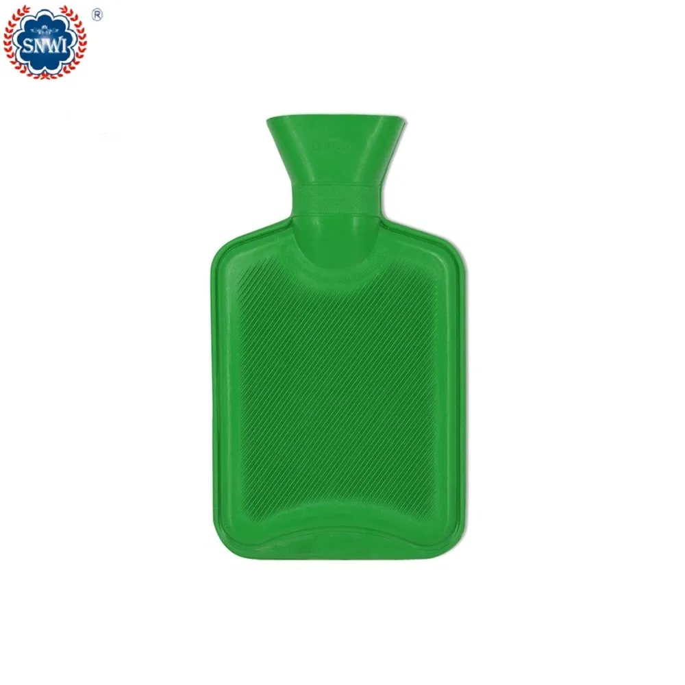 High Quality Medical Rubber Colorful Hot Water Bottle Bag with Fleece Cover