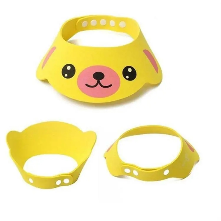 Custom Logo Visor Caps Hat for Baby Wash Hair Safe Shampoo Shower