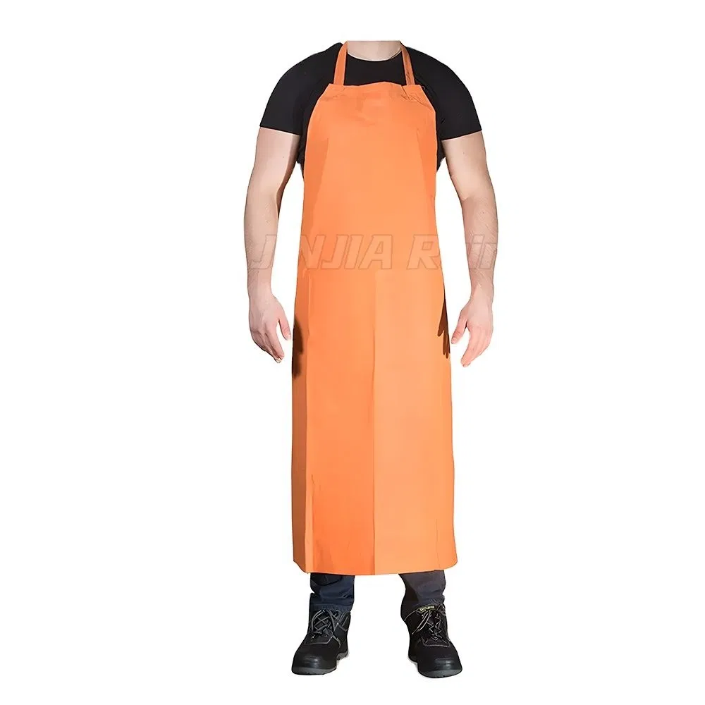 Custom Logo Adjustable Long PVC Polyester Cleaning Waterproof Apron for Women Men