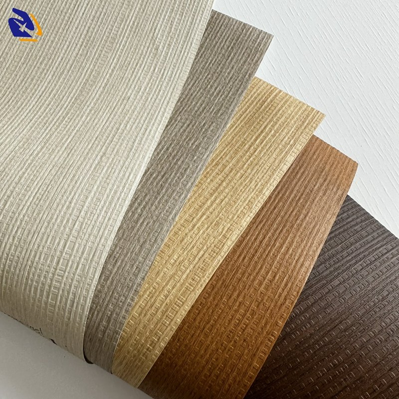 Wooden Texture Film Embossed Decorative PVC Film for Furniture WPC Door
