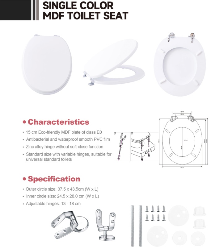 MDF Toilet Seat Cover, UF Toilet Seats, Wooden Seat Cover