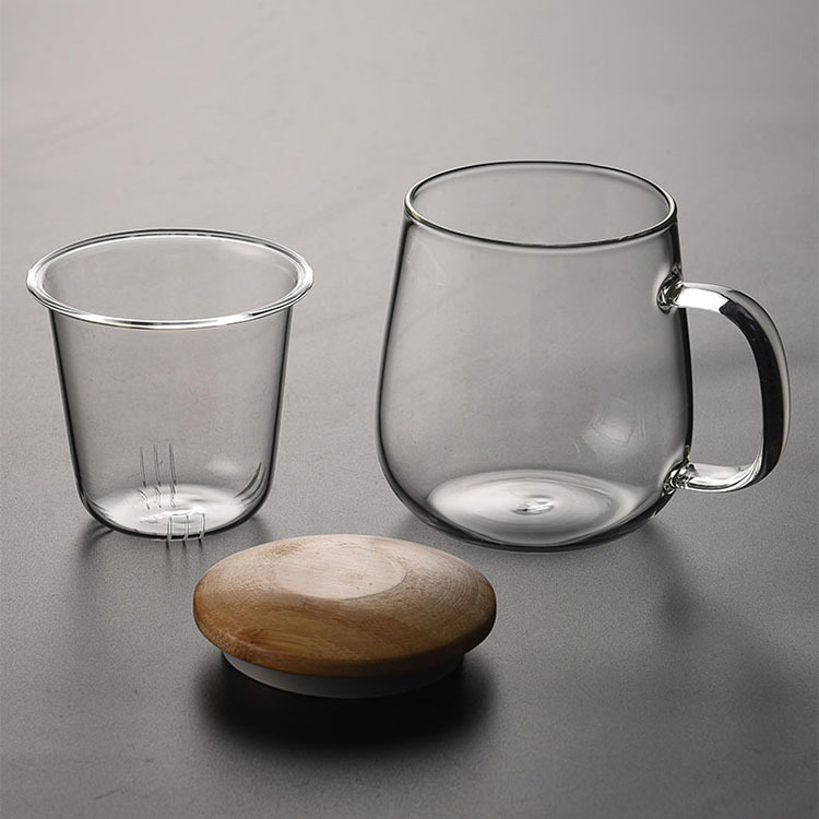 470ml Tea and Water Separation Tea Ceremony Three-Piece Set Large Capacity Teacup