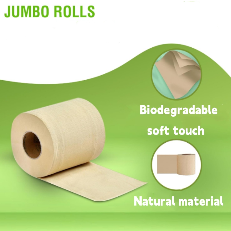 Custom Bulk 1/2/3 Ply Ultra Soft Biodegradable Bamboo Unscented Printed Jumbo Roll Toilet Bath Tissue Paper