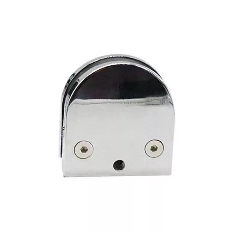 High Quality Zinc Alloy 8-12 mm Adjustable D Shape Stainless Steel Glass Clip