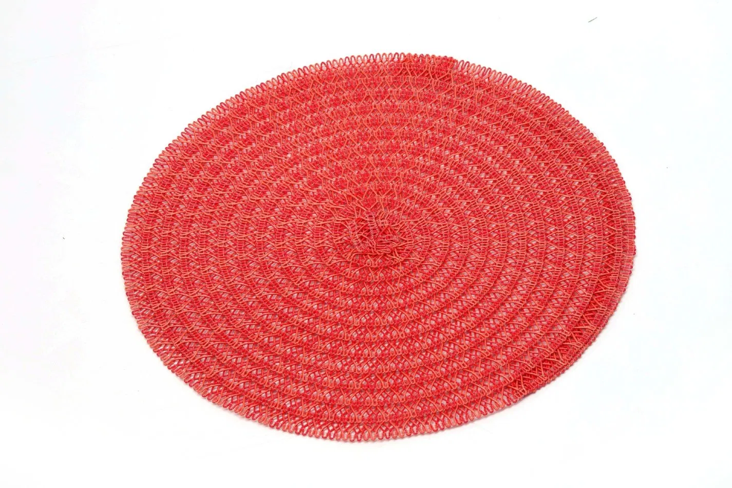 Promotional Gifts Waved Handmade Fashion Round Hotel Placemat Plastic
