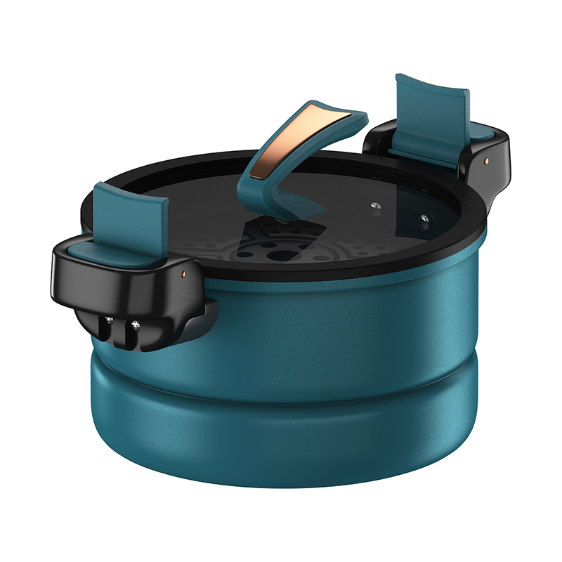 Стильная микропароварка BERKMAN B, 24 см, синяя