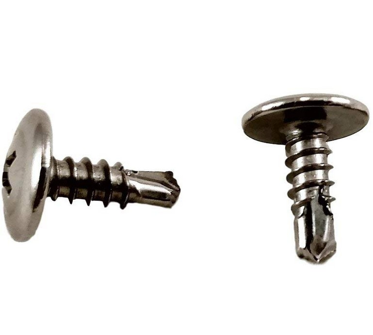 410 Stainless #8 X 1/2" 4.2*13 Wafer Head Philips Self Drilling Sheet Metal Tek Screws 1/2" to 2" Length