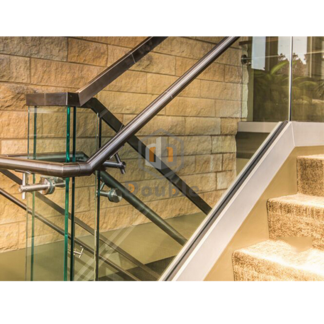 Low Price Aluminium U Channel 12mm Tempered Glass Railing for Derk