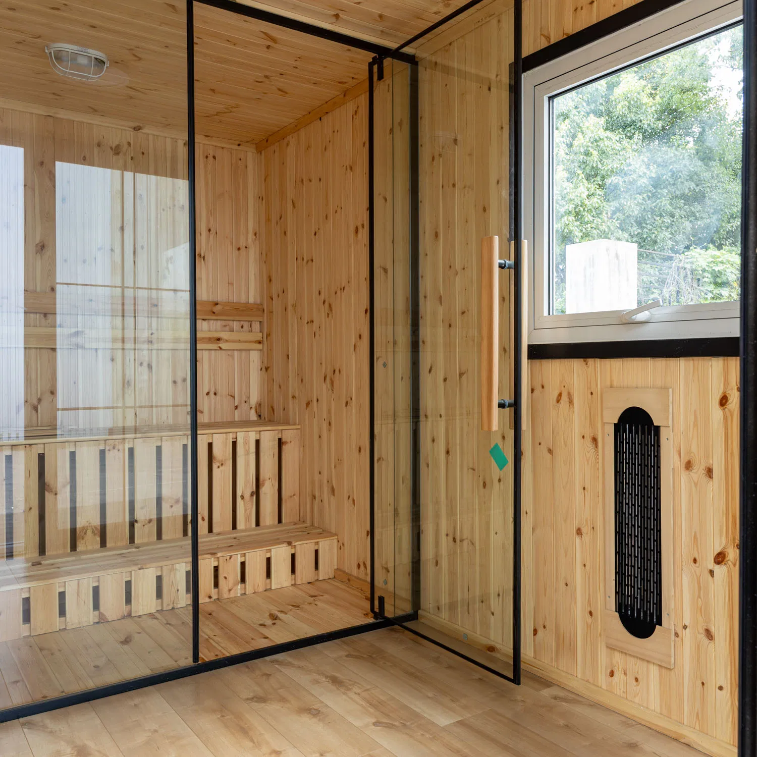 13FT Outdoor Sauna Room Ortable Sauna House for 4 People