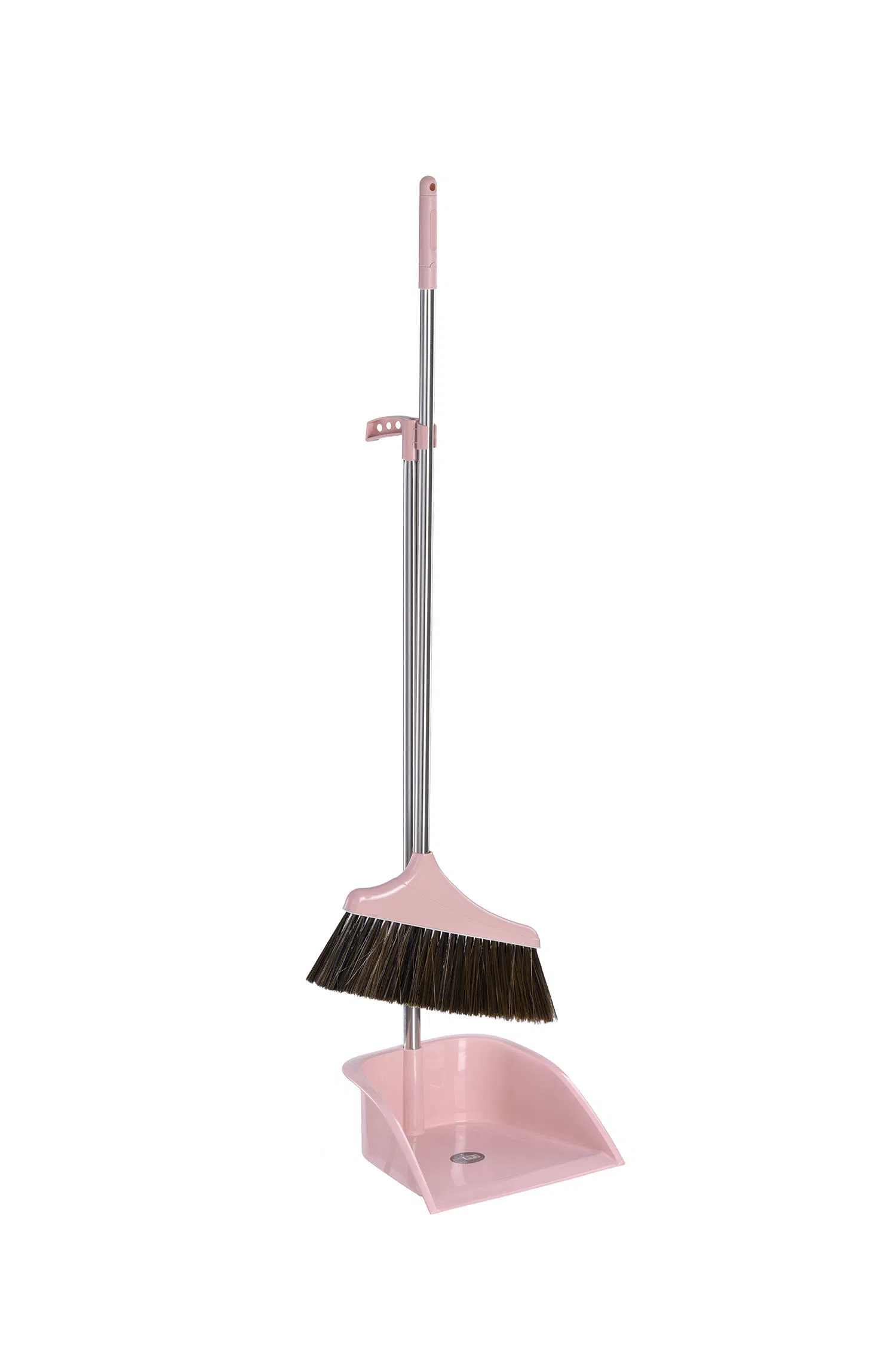 Broom and Dustpan Combination Set Heavy-Duty Plastic Dustpan and Reinforced Broom Dustpan and Debris-Removing Broom Standing Dustpan and Broom Set